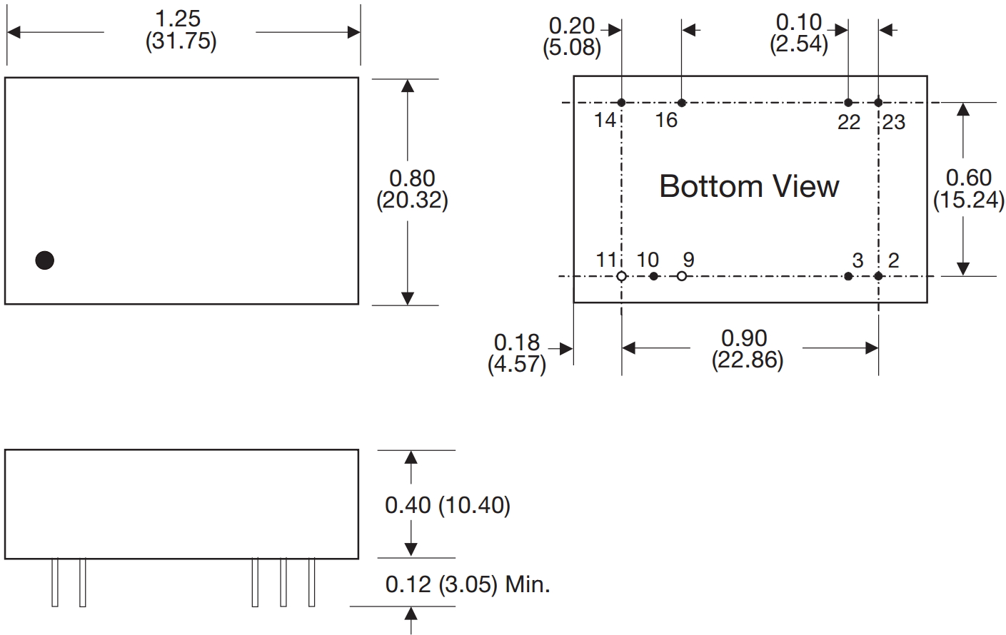 ממיר מתח DC XP POWER JHM0324S05